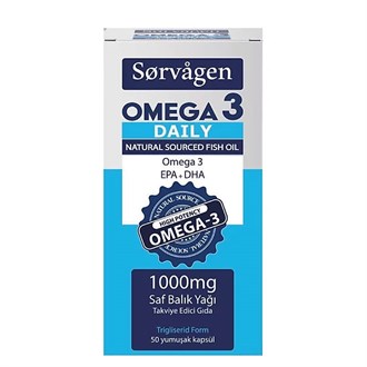 Omega 3 & Balık YağlarıSorvagenSorvagen Omega 3 Daily Saf Balık Yağı 50 Kapsül