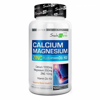 Takviye Edici GıdalarSuda VitaminSuda Vitamins Calcium Magnesium Zinc Plus 100 Tablet