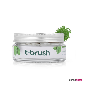 Diş MacunlarıT-BrushT-Brush Nane Aromalı Florürsüz 90'lı Diş Macunu Tableti