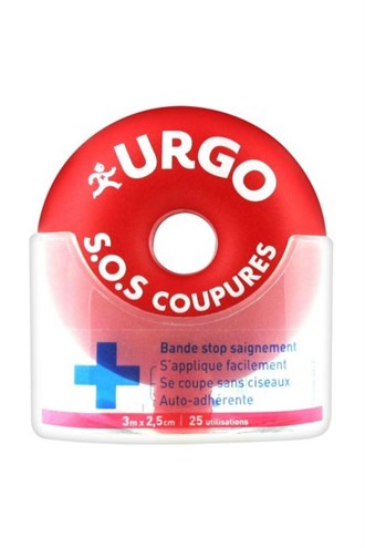 BantlarUrgoUrgo S.O.S Coupures Stop Bleeding Strip Kanamayı Durdurucu Yara Bandı 3M X 2,5Cm 25 Uygulama