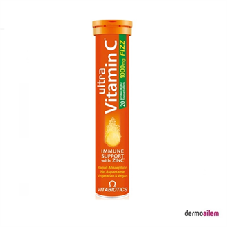 Takviye Edici GıdalarVitabioticsVitabiotics Ultra Vitamin C 20 Efervesan Tablet (skt: 08/2022)