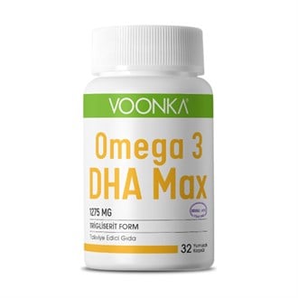 Omega 3 & Balık YağlarıVoonkaVoonka Omega 3 1275 mg DHA Max 32 Kapsül