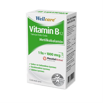 Takviye Edici GıdalarWellcareWellcare Vitamin B12 Sprey 5 ml