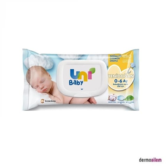 Temizleme ÜrünleriUni BabyUni Baby Yenidoğan 40 Yaprak Islak Mendil