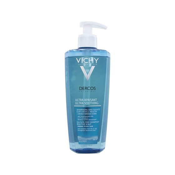 ŞampuanlarVichyVichy Dercos Ultra Soothing Shampoo Normal To Oily Hair 390 ml - Hassas Saç Derisine Özel Yatıştırıcı Şampuan Normal Ve Yağlı Saç