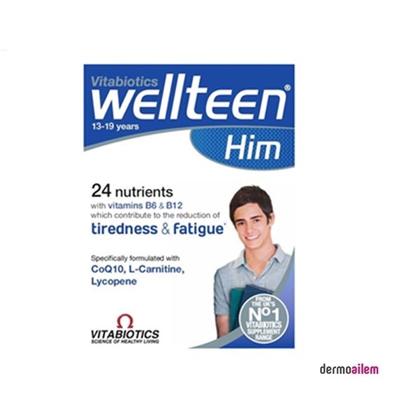 Takviye Edici GıdalarVitabioticsVitabiotics Wellteen Him 30 Tablet
