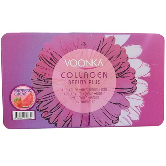 Kolajen ( Collagen )VoonkaVoonka Collagen Beauty Plus Karpuz Çilek Aromalı 30 Şase