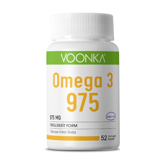 Omega 3 & Balık YağlarıVoonkaVoonka Omega 3 975 mg 52 Kapsül