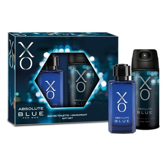 Erkek ParfümXOXO Absolute Blue Men Edt 100 ml Erkek Parfüm + 125 ml Deodorant Set